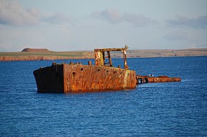 Wrack der Juanita in der Inganess Bay