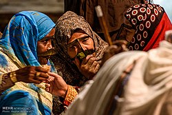 Afro-Iraniërs tijdens een zar-ritueel, waarbij demonen en geesten worden uitgedreven, 2016.