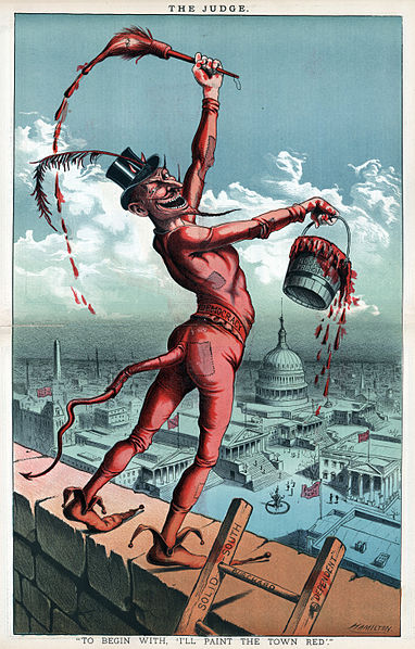 File:"I'll paint the town red", political cartoon, 1885.jpg