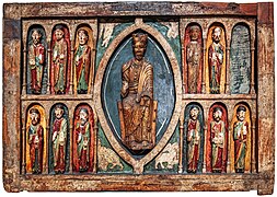 Frontal de altar de Santa María de Taull; Cristo en mandorla.