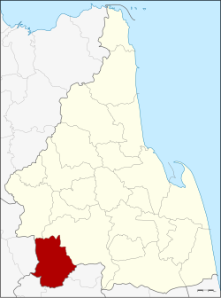 แผนที่จังหวัดนครศรีธรรมราช เน้นอำเภอบางขัน