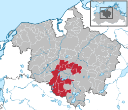 Amt Güstrow-Land – Mappa