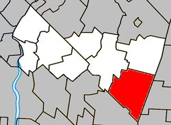 Location within Rouville RCM.