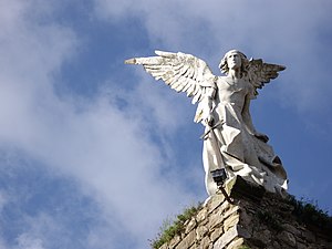 Guardian Angel, sculpture by Josep Llimona. Mo...