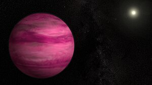 300px Astronomers Image Lowest mass Exoplanet Around a Sun like Star 日本のすばる望遠鏡がピンク色の星、GJ 504bを観測