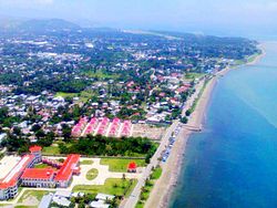 Suco of Fatuhada, in Dili, the East Timor´s Ministry of External Affairs building can be seen on the left corner