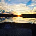 Sunset over Bamber Lake
