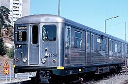 An example of a supposed ghost train, the Silver Arrow ("Silverpilen") C5-Silverpilen.jpg