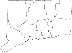 Location of New Haven in Connecticut