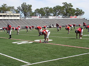 English: Central's high school football team, ...