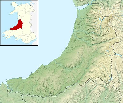 Location map Wales Ceredigion