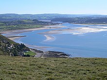 Estuaries occur when rivers flow into a coastal bay or inlet. They are nutrient rich and have a transition zone which moves from freshwater to saltwater. Conwy Estuary - geograph.org.uk - 575854.jpg