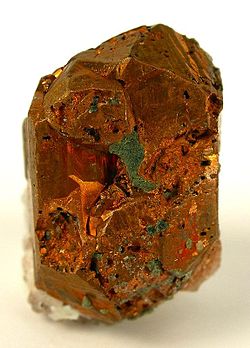 Native copper from Iraí
