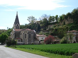 View of the village of Crépol