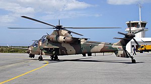 Denel se AH-2 Rooivalk aanvalshelikopter.