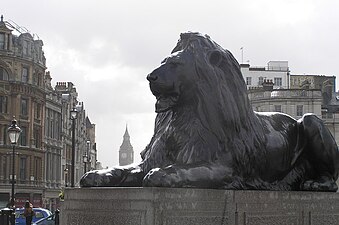 One of four Lions around the base of Nelson's Column