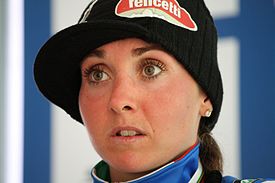 Eva Lechner bei der MTB-Weltmeisterschaft 2011 in Champéry (Schweiz)