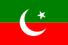 Vlag van de Pakistan Tehreek-e-Insaf.