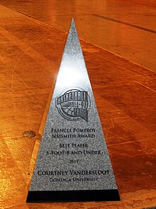 Frances Pomeroy Naismith Award, a trophy awarded to Vandersloot