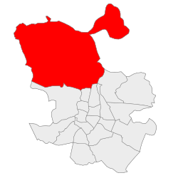 Fuencarral – El Pardo na mapě