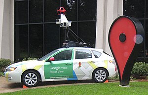 English: A Google Street View Camera Car (2008...