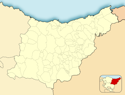 Location map Gipuzkoa