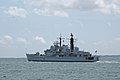 HMS Gloucester leaving Portsmouth