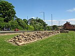 Roman Turret Opposite Number 800, Bishops House (Denton Hall) with Section of Hadrian's Wall