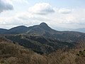 明神ヶ岳から見た金時山。イノシシの鼻のように突き出た山容から、かつては猪鼻嶽と呼ばれた。