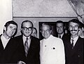 From left: Stan "Cuddles" Johnson, Fraser MacPherson, Bob Smith, Harry James, Al Johnson, Stew Barnett. (The Cave Supper Club, May 1970)