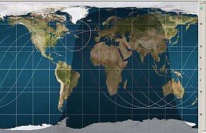 Orbits of the ISS, shown in April 2013 ISS orbits 04132013.jpg