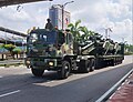 Iveco tank transporter of Malaysian Army in parade during Kuantan NDP 2023.