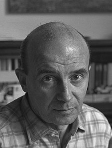 Kamil Lhoták na fotografii Karla Kuklíka, portrét 60. léta