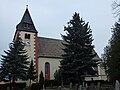 Dorfkirche Großbardau (Kirche (mit Ausstattung), Kirchhof mit Einfriedung, zwei alten Grabmalen, Kriegerdenkmal für die Gefallenen des Ersten Weltkrieges sowie Denkmal für drei im Ersten Weltkrieg gefallene Pfarrers-Söhne)