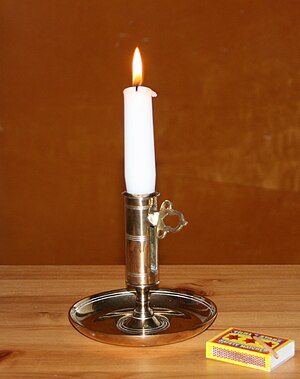 Office candlestick in brass, made by Skultuna ...