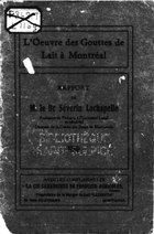 Lachapelle - L'œuvre des gouttes de lait à Montréal, 1910