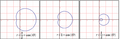 A dimpled limaçon, a cardioid, and a trisectrix, respectively.