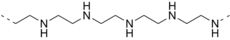 Linear polyethylenimine (PEI) fragment, derived from aziridine.