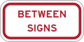 R7-202aTP (RED) Between signs (plaque, red)