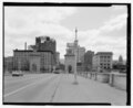 Facing east from the bridge