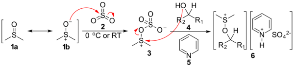 První část mechanismu Parikhovy–Doeringovy oxidace