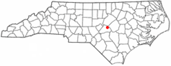 Location in کارولینای شمالی