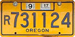 Орегон 2017 Travel Trailer номерной знак.jpg