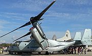 V-22のローターとエンジン部（ロールス・ロイス・アリソンT406（ロールス・ロイス・アリソンAE1107C）搭載）