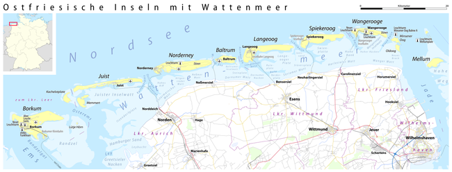The East Frisian Islands Ostfriesische Inseln (Karte).png