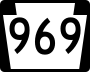 Pennsylvania Route 969 marker