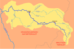 A Csunya a Köves-Tunguszka vízgyűjtő rendszerében