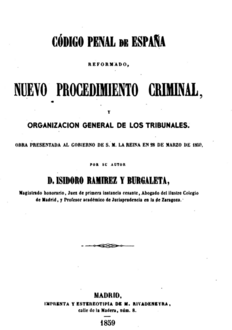 Código Penal Español, nuevo procedimiento criminal