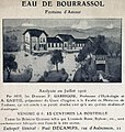 Réclame pour l'eau de Bourrassol (1906);