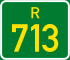 Regional route R713 shield